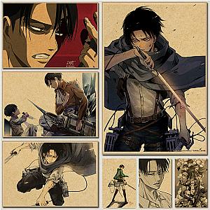 Attack on Titan Levi Ackerman Painting Posters