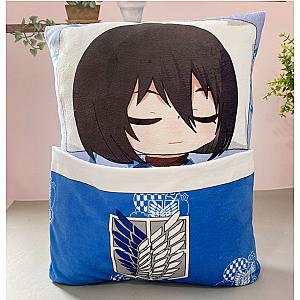 33cm Blue Mikasa Sleeping Attack On Titan Pillow