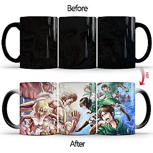 Attack On Titan Mugs - Squad vs Titan Color Changing  Mug