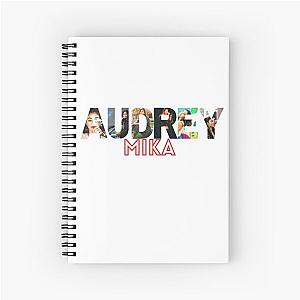 audrey mika t shirt - sticker Spiral Notebook