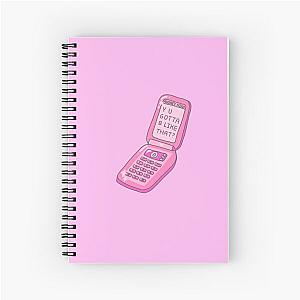 Y U Gotta B Like That? Audrey Mika flip phone sticker Spiral Notebook