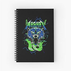 August Burns Red Merch Wolf Guitars Metalcore Band Spiral Notebook