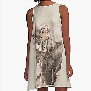 Aurora Running with the Wolves  A-Line Dress