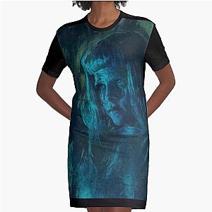 Aurora Aksnes Blue Aurora Graphic T-Shirt Dress