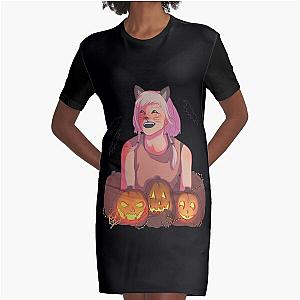 Halloween Aurora   Graphic T-Shirt Dress