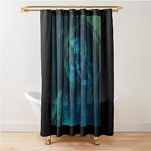 Aurora Aksnes Blue Aurora Shower Curtain