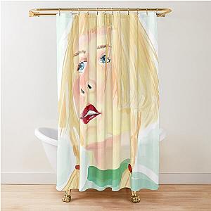 Aurora Aksnes Watercolor Shower Curtain