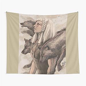 Aurora Running with the Wolves  Tapestry