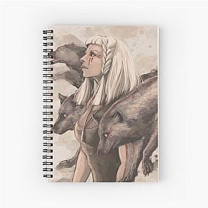 Aurora Running with the Wolves  Spiral Notebook