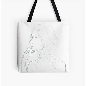 A sketch of aurora the singer  All Over Print Tote Bag