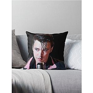 Austin Butler Elvis Movie Sticker Throw Pillow