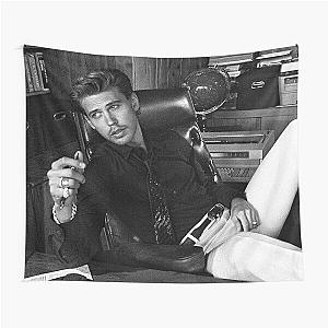 austin butler black and white Tapestry