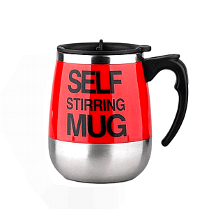 400 mil Red Self Stirring Mug