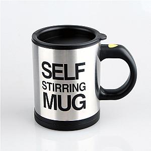 400mil Black Self Stirring Mug