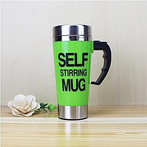 500mil Green Coffee Milk Automatic Mixing Cup Self Stirring Mug