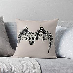 Classic Bats Skull Throw Pillow RB3010