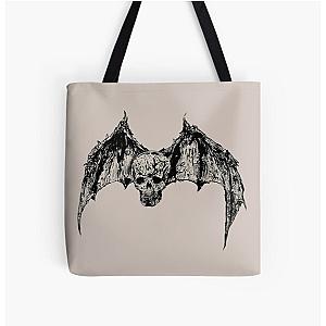 Classic Bats Skull All Over Print Tote Bag RB3010