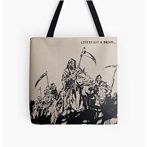 Skeleton Reaper Life Is But A Dream All Over Print Tote Bag RB3010