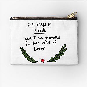 Fan Art of January Wedding by The Avett Sesions Zipper Pouch