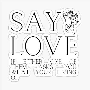 The Avett Brothers Say Love Sticker