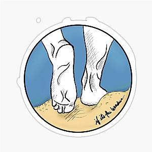 If It's the Beaches - The Avett Brothers Lyric Art Sticker