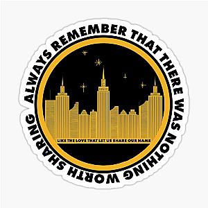 Murder in the City Avett Brothers Lyrics Sticker
