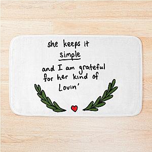 Fan art of January wedding by the avett brothers bath mat