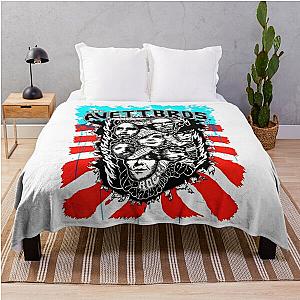 a girl Throw Blanket Featuring the Avett Brothers