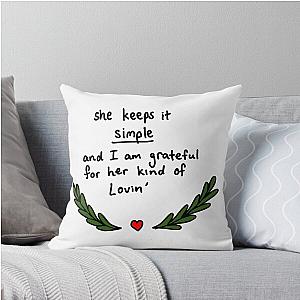 Fan Art of January Wedding by The Avett Brothers Throw Pillow