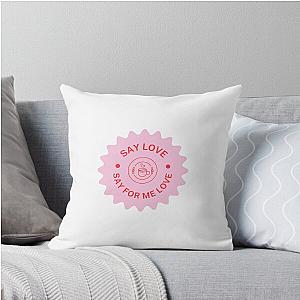 The Avett Brothers Say Love Coffee Pink Throw Pillow