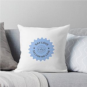 The Avett Brothers Say Love Blue Throw Pillow