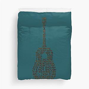 Lyric of Avril Lavigne - Not Enough 2011, guitar shape lyric Classic  Duvet Cover