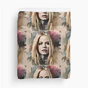 painting of Avril Lavigne Duvet Cover