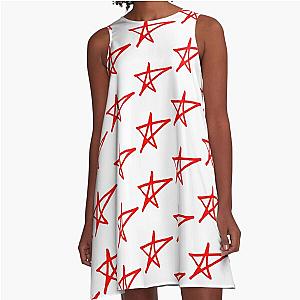 Avril Lavigne Star Logo-Sk8er Boi  A-Line Dress