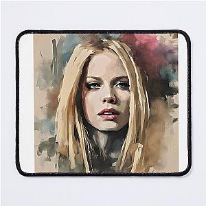 painting of Avril Lavigne Mouse Pad