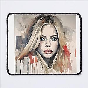 watercolor sketch with Avril Lavigne Mouse Pad