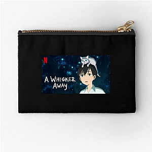 Whisker Away, Heart Stays A Whisker Away Zipper Pouches