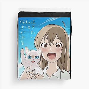 A Whisker Away Happy Sasaki & Taro Fan Art Classic Duvet Cover