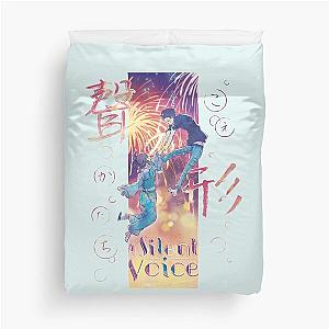 Koe no Katachi Typo Poster Duvet Cover