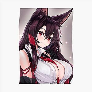 Lewd Fox Akagi Sexy Tits Boobs Thighs Thicc (Azur Lane AL Hot Hentai Ecchi Anime Girl 4) Poster RB2706