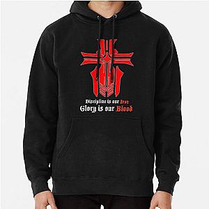 Azur Lane - Iron Blood Logo with slogan Black Pullover Hoodie RB2706