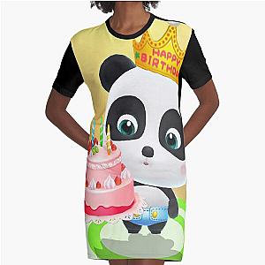 Threebus New BabyBus Baby Bus for kids 2020 happy birthday Graphic T-Shirt Dress