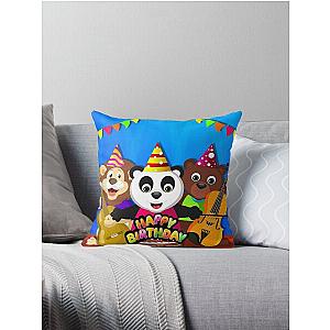 Five New BabyBus Baby Bus for kids 2020 happy birthday Throw Pillow