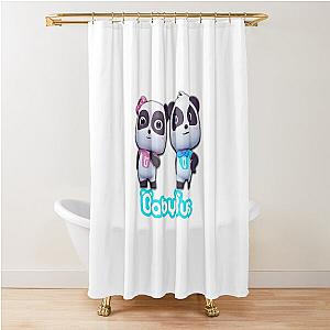 Kiki and Miumiu Panda, BabyBus Clothing Shower Curtain