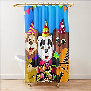 Five New BabyBus Baby Bus for kids 2020 happy birthday Shower Curtain