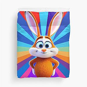 Cute Bunny Rabbit Flip Duvet Cover