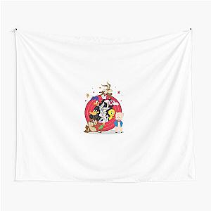 All Cartoon Family Tapestry