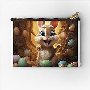 Bunny Hops and Egg Drop: Easter Joy Zipper Pouch