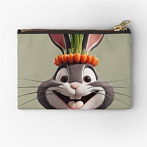 Carrot Crown Bunny sssms 2025 Zipper Pouch