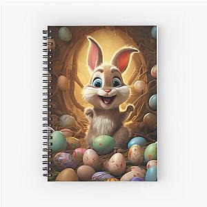 Bunny Hops and Egg Drops Easter Joy Spiral Notebook